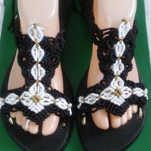 Sandalias tejidas para DAMA